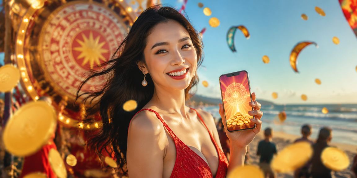 Du khách Mũi Né truy cập mb668 trên điện thoại trong lễ hội